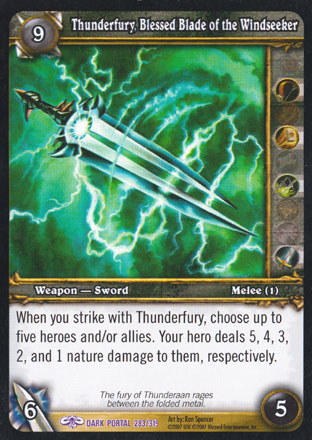 Thunderfury, Blessed Blade of the Windseeker