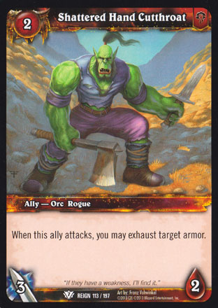Shattered Hand Cutthroat