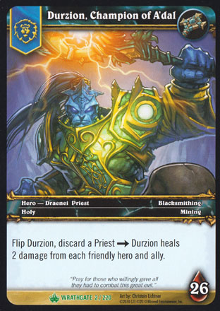 Durzion, Champion of A'dal